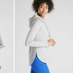 Athleta Gray Hoodie Sweatshirt